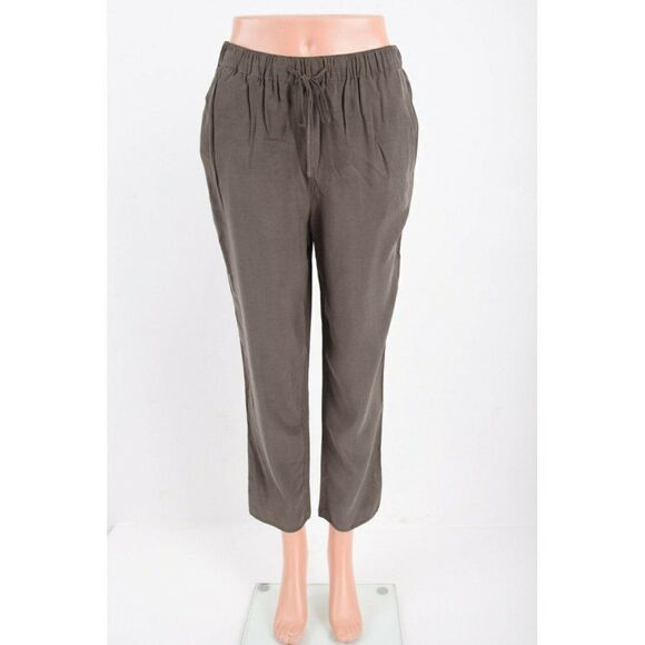 Boden Womans Olive Green Lottie Trousers Pants Cupro Drawstring US 2 UK 6 NWT - Picture 1 of 9